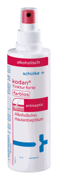 Kodan® Tincture E bezkrāsains ādas dezinfektants, 250ml