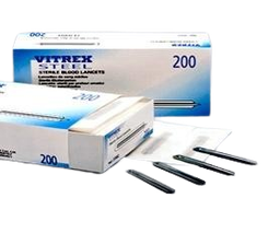 🎁️ [350213] Steel Lancet, VITREX, 200 pcs.